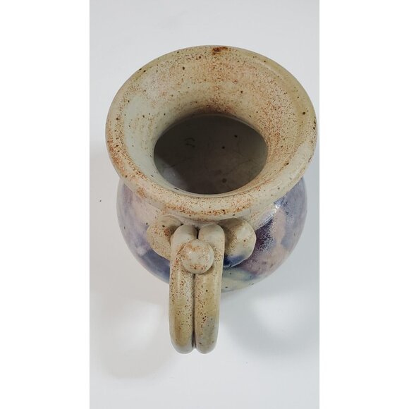 Studio Art Pottery Coffee Cup Ceramic Approx. 4"H x 3 1/2" W Signed - Picture 5 of 11